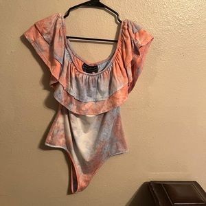 Cotton candy body suit